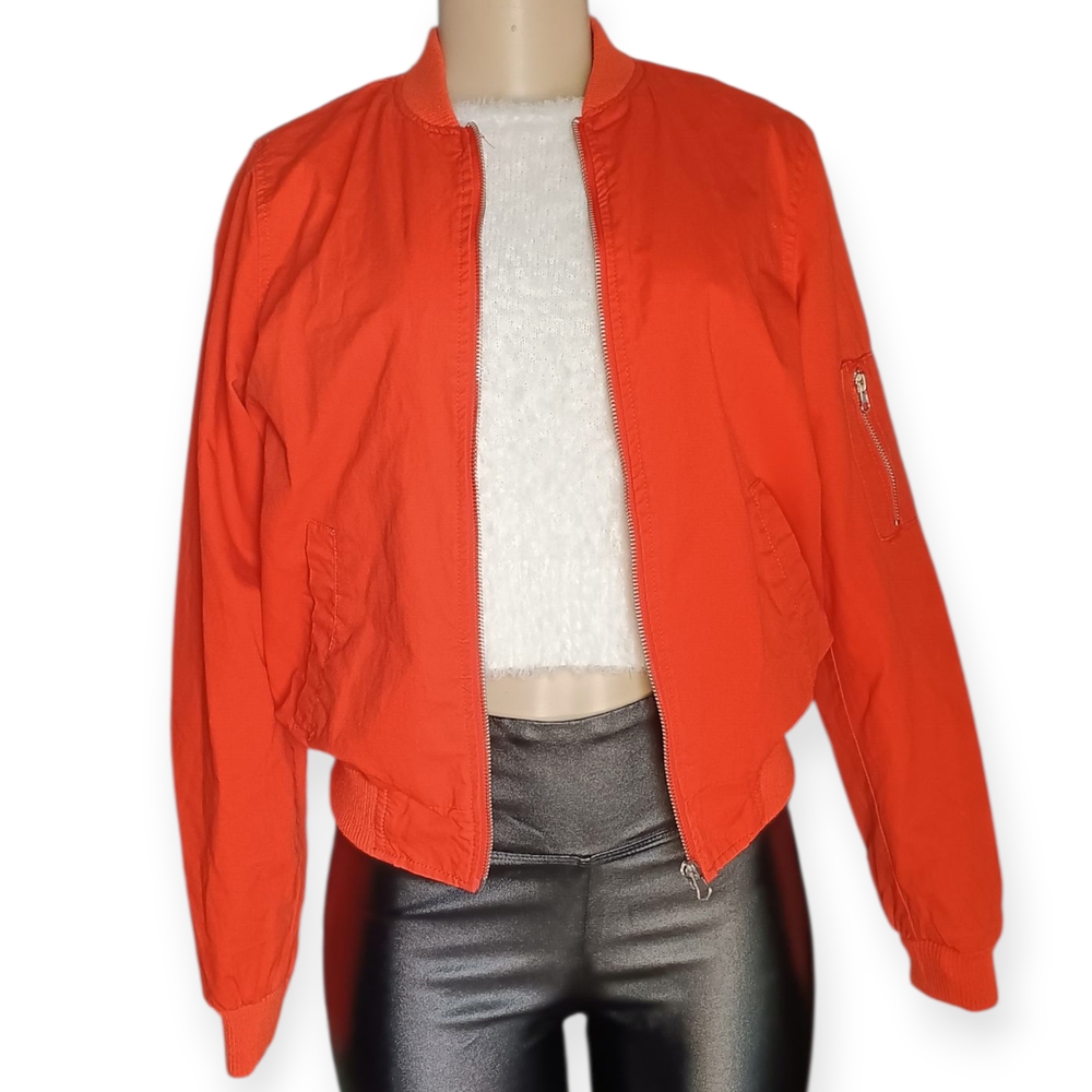 New Look Vibrant Orange Bomber Jacket